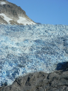Closeup of glacier